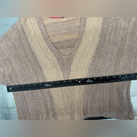 Free People Lemonade Stand Textured Vneck Sweater Size M Bohemian - Picture 14 of 15